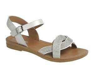 Sandalias con brillantina