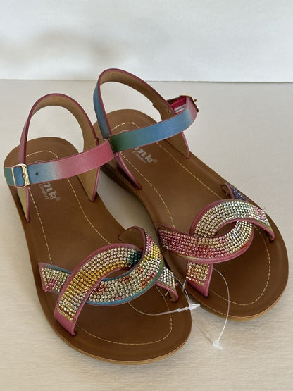 Sandalias con brillantina